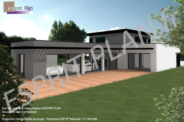 maison moderne toit terrasse enduit porotherm ytong beton cellulaire resistance thermique CEP.jpg